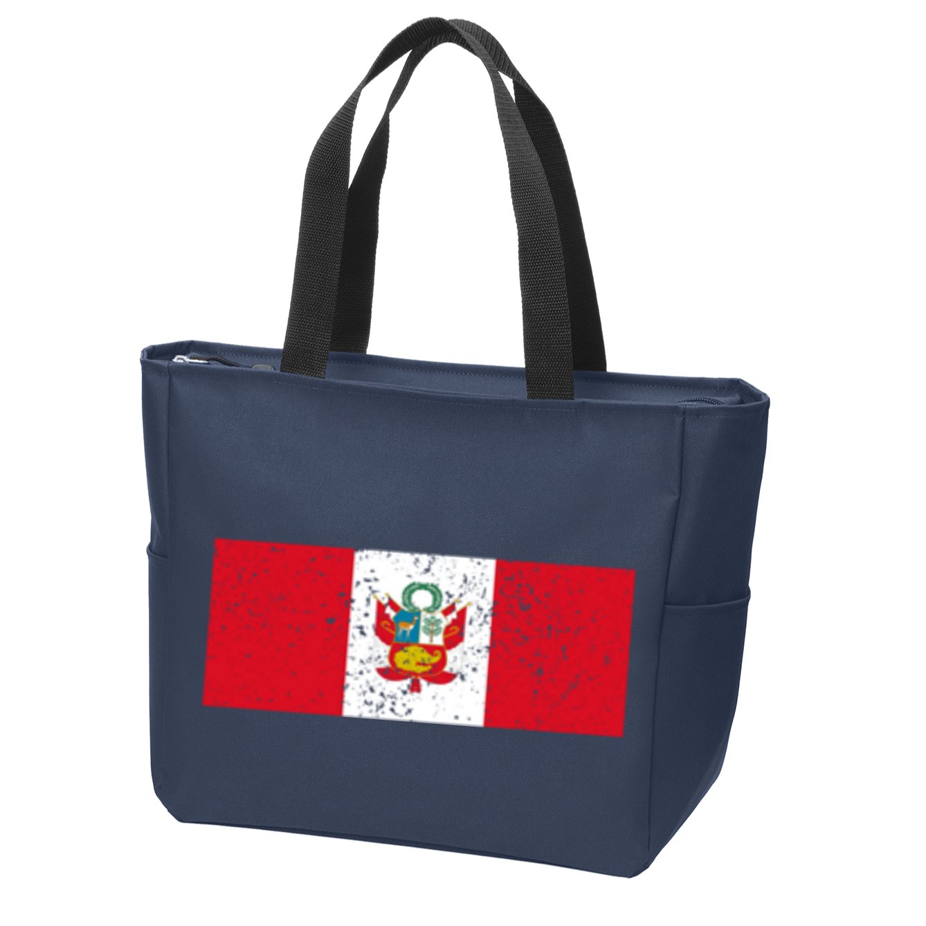 Made In Peru A Long Time Ago Funny Peruvian Pride Flag Zip Tote Bag