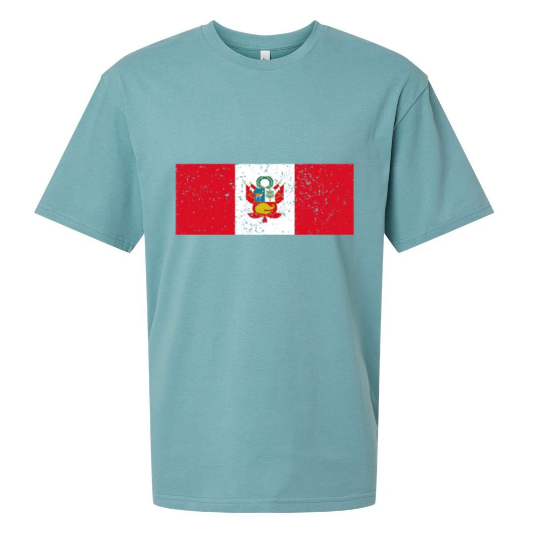 Made In Peru A Long Time Ago Funny Peruvian Pride Flag Sueded Cloud Jersey T-Shirt