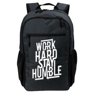 Motivational Inspirational Quote Work Hard Stay Humble Funny Gift Daily Commute Backpack