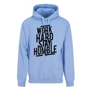 Motivational Inspirational Quote Work Hard Stay Humble Funny Gift Unisex Surf Hoodie