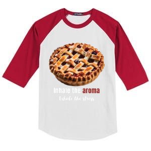 Motivational Inspirational Quote Baking Baker Pie Design Gift Kids Colorblock Raglan Jersey