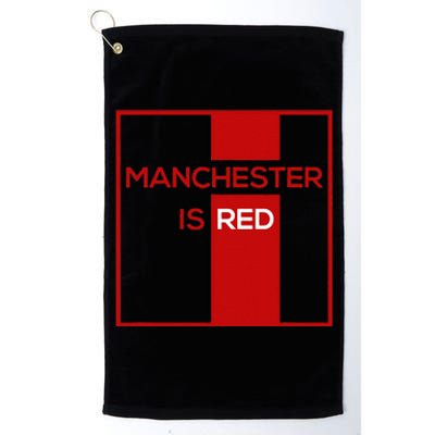 Manchester Is Red Funny United Football Supporter Platinum Collection Golf Towel