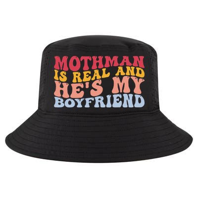 Mothman Is Real And He's My Boyfriend Cryptid Cryptozoology Cool Comfort Performance Bucket Hat