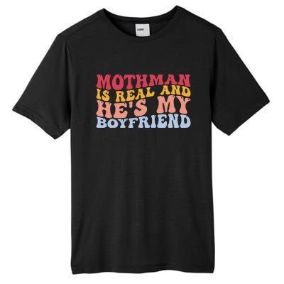 Mothman Is Real And He's My Boyfriend Cryptid Cryptozoology Tall Fusion ChromaSoft Performance T-Shirt