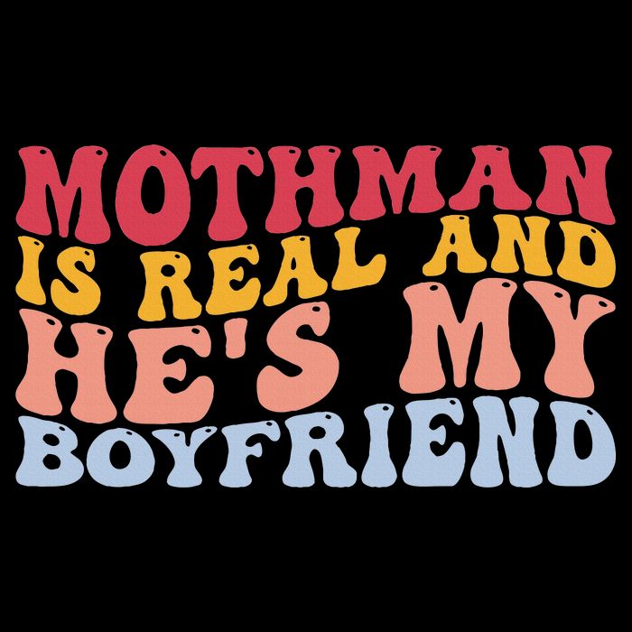 Mothman Is Real And He's My Boyfriend Cryptid Cryptozoology Youth Performance Sprint T-Shirt
