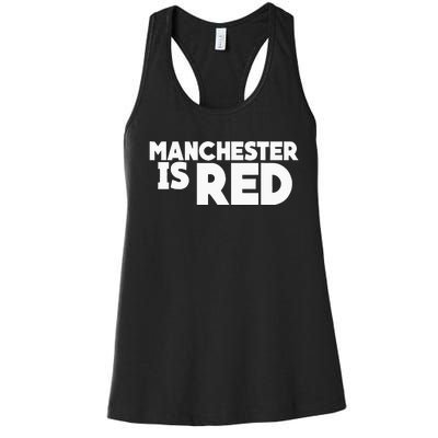 Manchester Is Red United Supporter Essentials Women's Racerback Tank