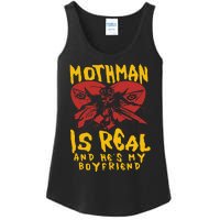 Mothman Is Real And He’s My Boyfriend Ironic Art Ladies Essential Tank