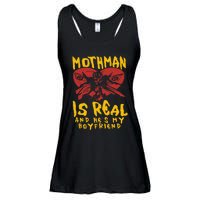 Mothman Is Real And He’s My Boyfriend Ironic Art Ladies Essential Flowy Tank