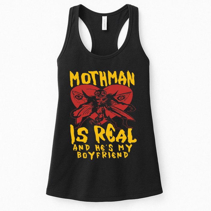 Mothman Is Real And He’s My Boyfriend Ironic Art Womens Tank Top