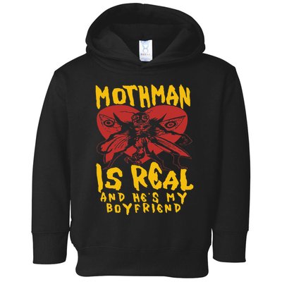 Mothman Is Real And He’s My Boyfriend Ironic Art Toddler Hoodie
