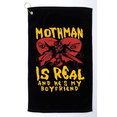 Mothman Is Real And He’s My Boyfriend Ironic Art Golf Towel