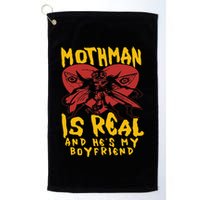 Mothman Is Real And He’s My Boyfriend Ironic Art Golf Towel