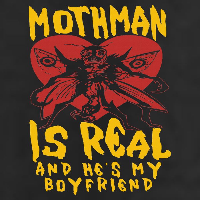 Mothman Is Real And He’s My Boyfriend Ironic Art Golf Towel