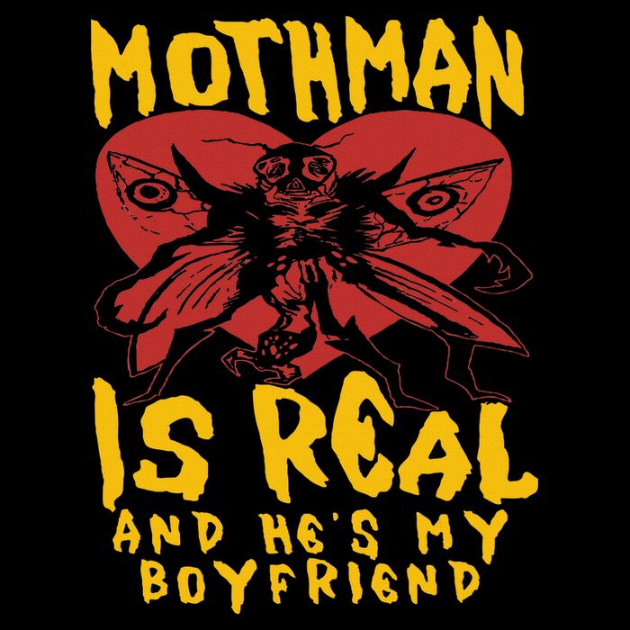 Mothman Is Real And He’s My Boyfriend Ironic Art Short Acrylic Beanie