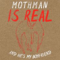 Mothman Is Real And He's My Boyfriend Funny Mothman Meme  Cotton Canvas Backpack