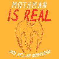 Mothman Is Real And He's My Boyfriend Funny Mothman Meme  Pom Pom 12in Knit Beanie