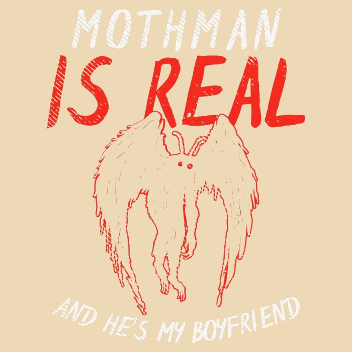 Mothman Is Real And He's My Boyfriend Funny Mothman Meme  Bag