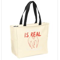 Mothman Is Real And He's My Boyfriend Funny Mothman Meme  Zip Tote Bag