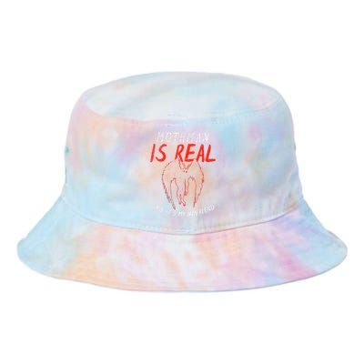 Mothman Is Real And He's My Boyfriend Funny Mothman Meme  Tie Dye Newport Bucket Hat