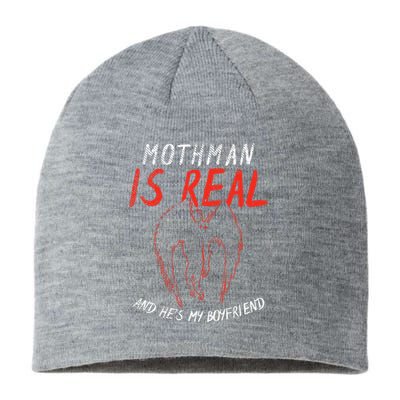 Mothman Is Real And He's My Boyfriend Funny Mothman Meme  Sustainable Beanie