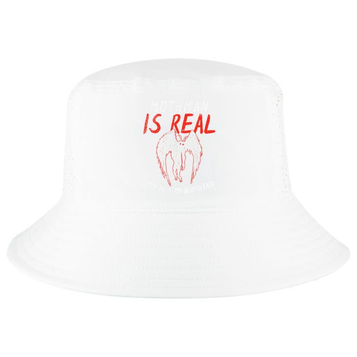 Mothman Is Real And He's My Boyfriend Funny Mothman Meme  Cool Comfort Performance Bucket Hat