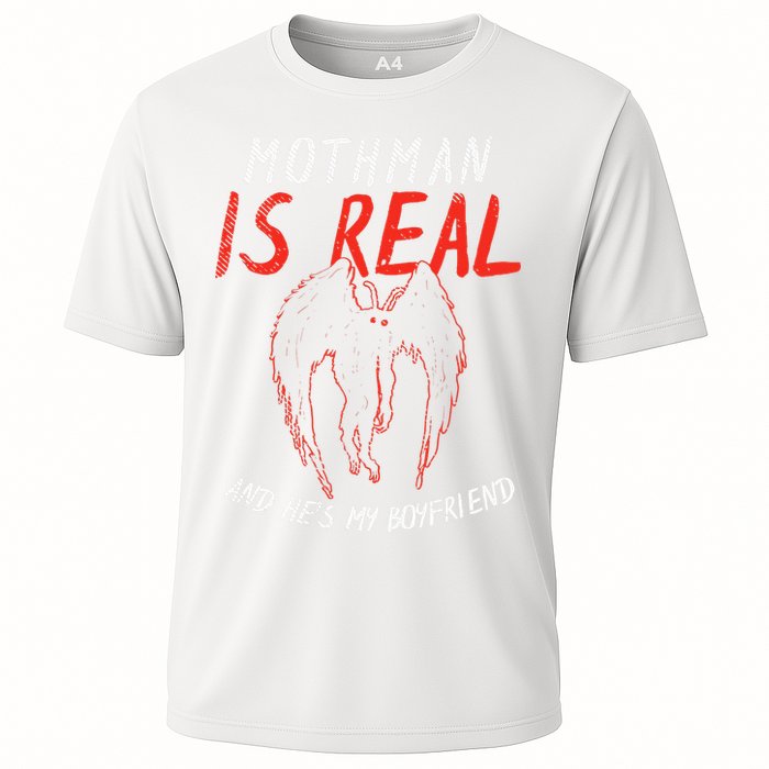 Mothman Is Real And He's My Boyfriend Funny Mothman Meme  Performance Shirt