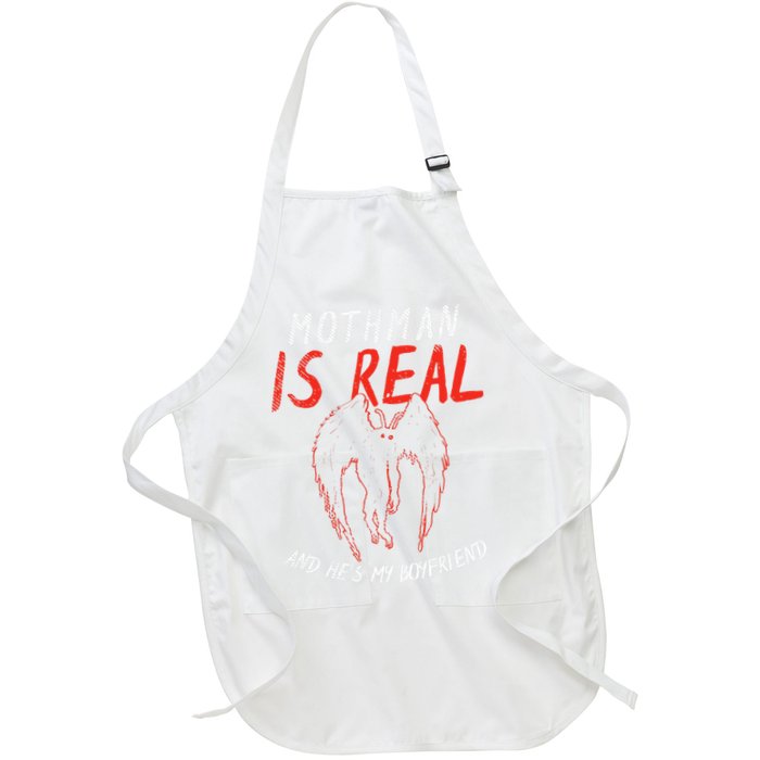 Mothman Is Real And He's My Boyfriend Funny Mothman Meme  Apron