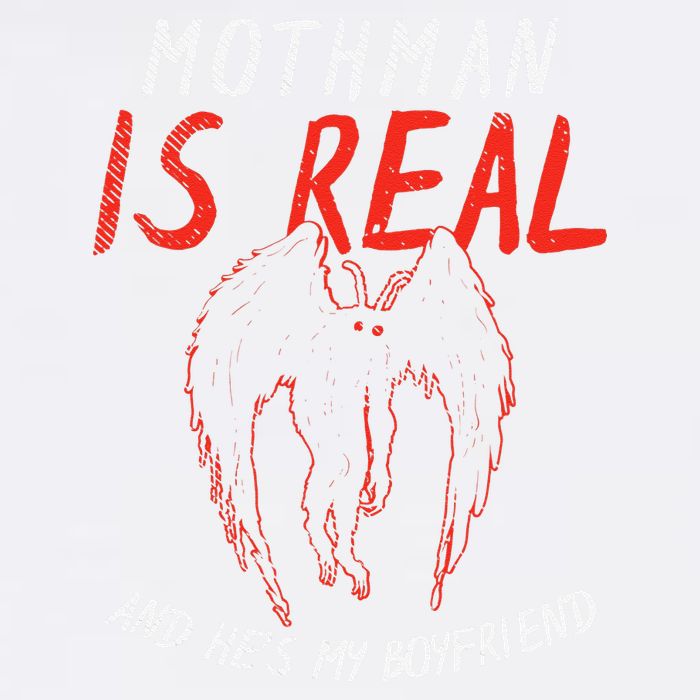 Mothman Is Real And He's My Boyfriend Funny Mothman Meme  T-Shirt