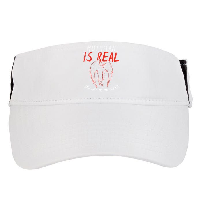 Mothman Is Real And He's My Boyfriend Funny Mothman Meme  Adult Drive Performance Visor