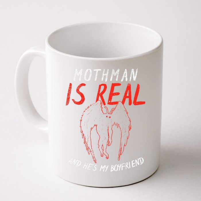 Mothman Is Real And He's My Boyfriend Funny Mothman Meme  Mug