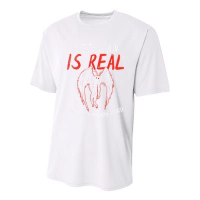 Mothman Is Real And He's My Boyfriend Funny Mothman Meme  Youth Performance Sprint T-Shirt