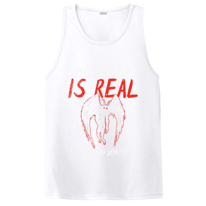 Mothman Is Real And He's My Boyfriend Funny Mothman Meme  PosiCharge Competitor Tank
