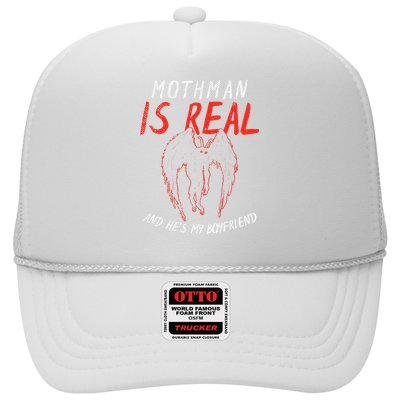 Mothman Is Real And He's My Boyfriend Funny Mothman Meme  Hat
