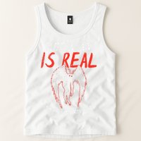 Mothman Is Real And He's My Boyfriend Funny Mothman Meme  Tank Top