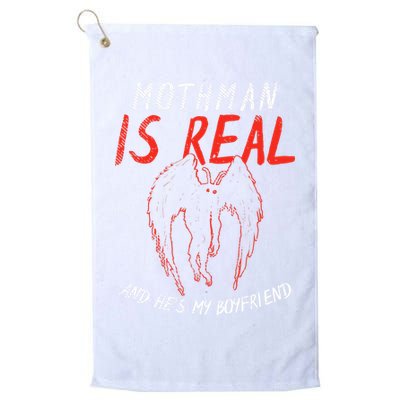 Mothman Is Real And He's My Boyfriend Funny Mothman Meme  Golf Towel