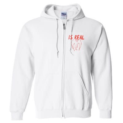 Mothman Is Real And He's My Boyfriend Funny Mothman Meme  Full Zip Hoodie