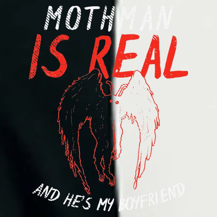 Mothman Is Real And He's My Boyfriend Funny Mothman Meme  Infant Baby Jersey Bodysuit
