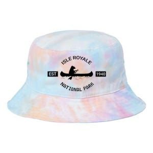 Michigan Isle Royale National Park Bear Canoe Gift Tie Dye Newport Bucket Hat