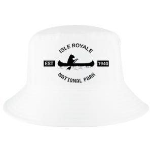 Michigan Isle Royale National Park Bear Canoe Gift Cool Comfort Performance Bucket Hat