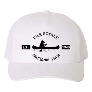 Michigan Isle Royale National Park Bear Canoe Gift Yupoong Adult 5-Panel Trucker Hat