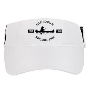 Michigan Isle Royale National Park Bear Canoe Gift Adult Drive Performance Visor