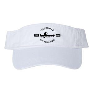 Michigan Isle Royale National Park Bear Canoe Gift Valucap Bio-Washed Visor