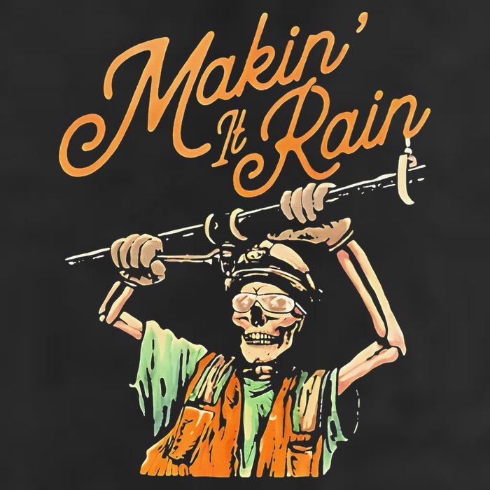 Makin It Rain Skeleton Funny Sarcastic Cool Comfort Performance Bucket Hat