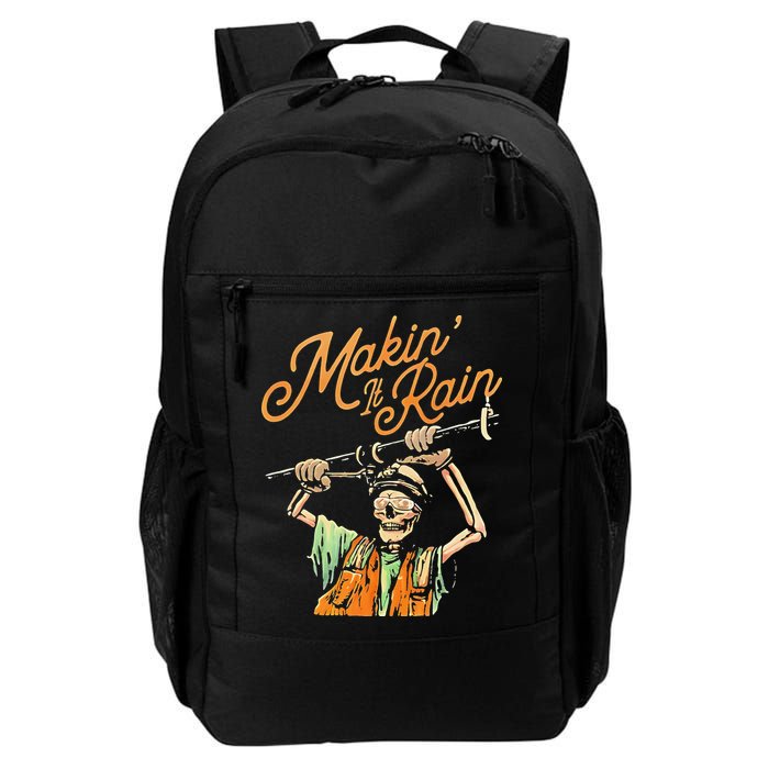 Makin It Rain Skeleton Funny Sarcastic Backpack