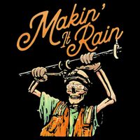 Makin It Rain Skeleton Funny Sarcastic Bucket Hat