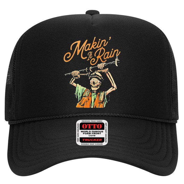 Makin It Rain Skeleton Funny Sarcastic Hat