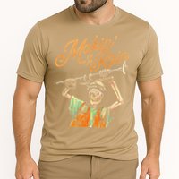 Makin It Rain Skeleton Funny Sarcastic Cooling Performance Crew T-Shirt