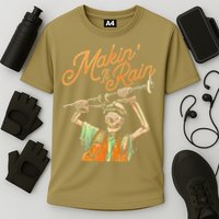 Makin It Rain Skeleton Funny Sarcastic Cooling Performance Crew T-Shirt