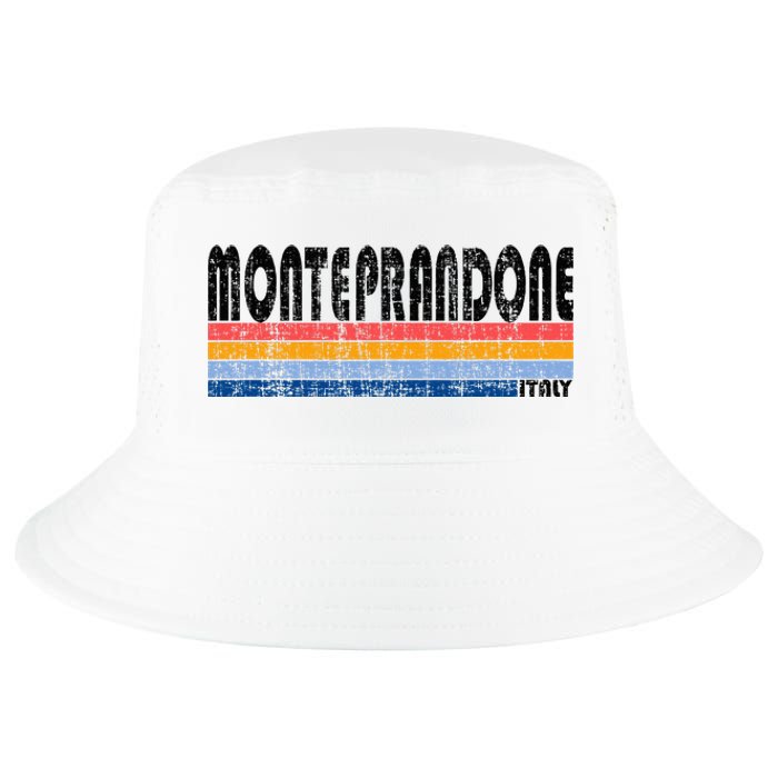 Monteprandone Italy Retro 70s 80s Style Cool Comfort Performance Bucket Hat