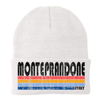 Monteprandone Italy Retro 70s 80s Style Knit Cap Winter Beanie